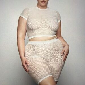 Skims Perforated Seamless Shorts